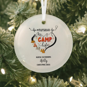 Weihnachtsdekor Nurse Outdoors Camp-Erlebnis Gesch Ornament Aus Glas