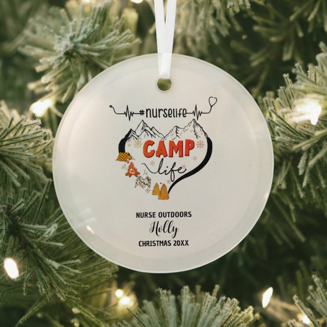 Weihnachtsdekor Nurse Outdoors Camp-Erlebnis Gesch Ornament Aus Glas (InSitu)
