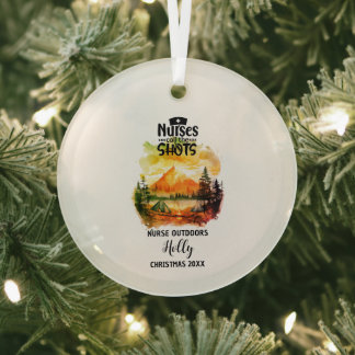 Weihnachtsdekor Nurse Outdoors Camp-Erlebnis Gesch Ornament Aus Glas