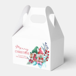 Weihnachtsdekor und Gnome Geschenkschachtel