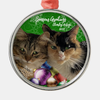 Weihnachtsdekoration aus Katzenmetall Ornament Aus Metall