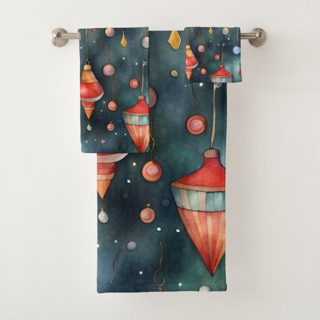 Weihnachtsdekoration Badhandtuch Set (Insitu)