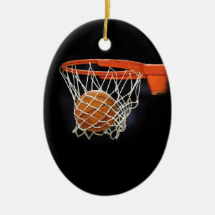 Weihnachtsdekoration Basketball Keramik Ornament
