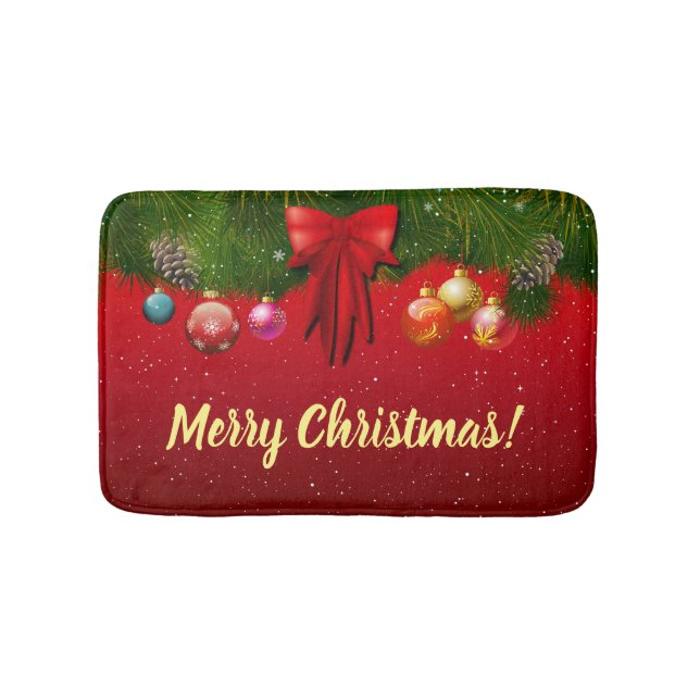 Weihnachtsdekoration Bath Mat Badematte (Vorderseite)