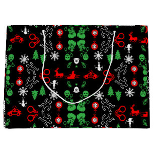 Weihnachtsdekoration der Polizei Große Geschenktüte