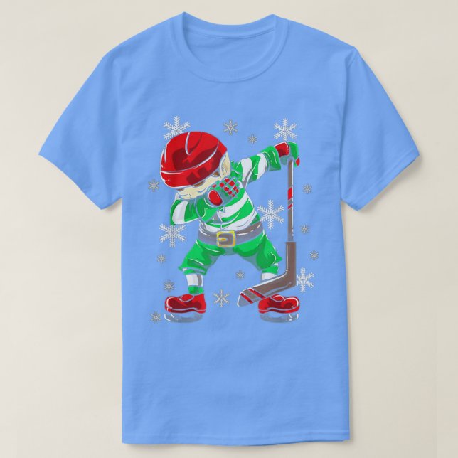 Weihnachtsdekoration des Eishockeyschlägers Xmas T-Shirt (Design vorne)