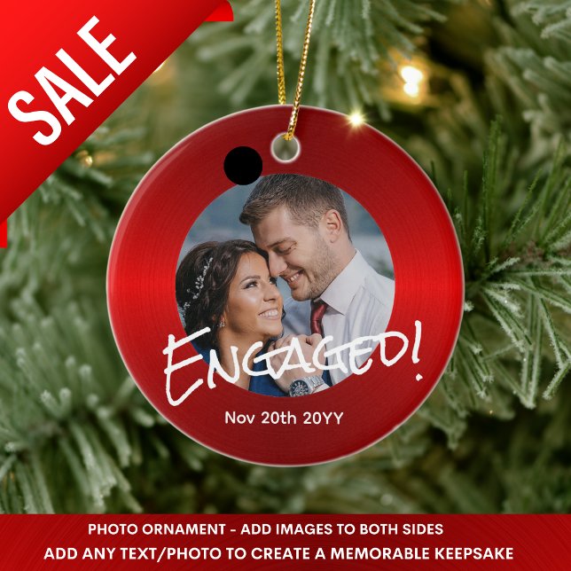 Weihnachtsdekoration des metallischen Roten FOTOS  Keramik Ornament (Von Creator hochgeladen)