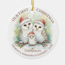 Weihnachtsdekoration - Erstes Weihnachten Großelte
