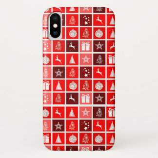 Weihnachtsdekoration Feiertage Rotes Muster Case-Mate iPhone Hülle