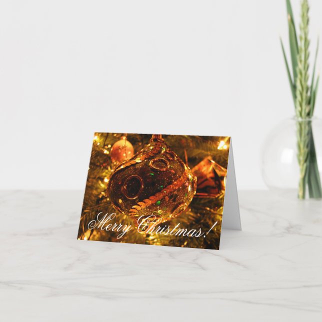 Weihnachtsdekoration Feiertagskarte (Vorderseite)