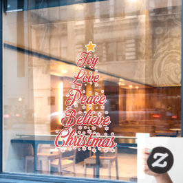 Weihnachtsdekoration Fensteraufkleber