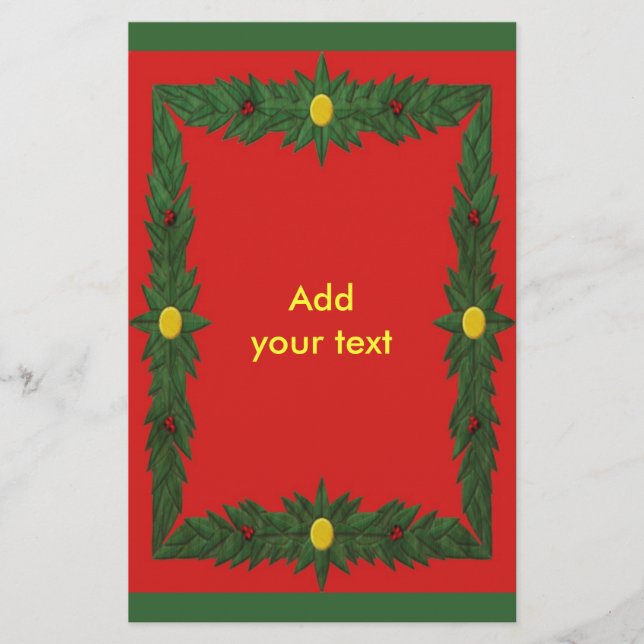 Weihnachtsdekoration Flyer (Vorne)