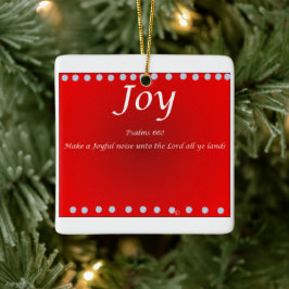 Weihnachtsdekoration -Freude Keramikornament