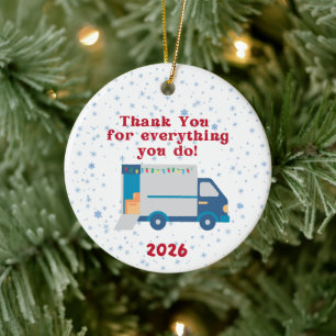 Weihnachtsdekoration für Briefträger Keramik Ornament