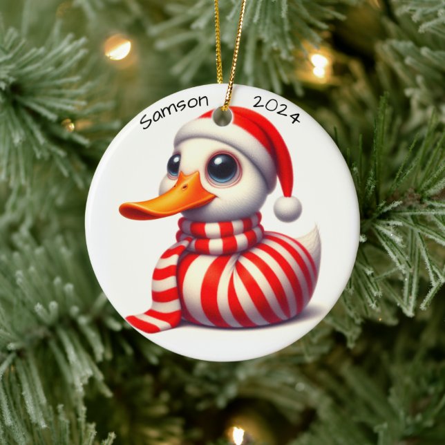 Weihnachtsdekoration für die Ente Keramik Ornament (Baum)