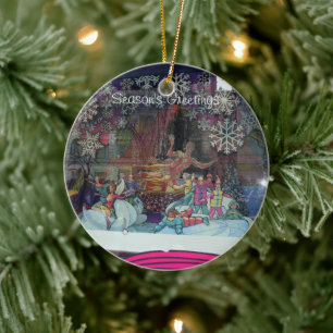 Weihnachtsdekoration für die Stadt Keramik Ornament