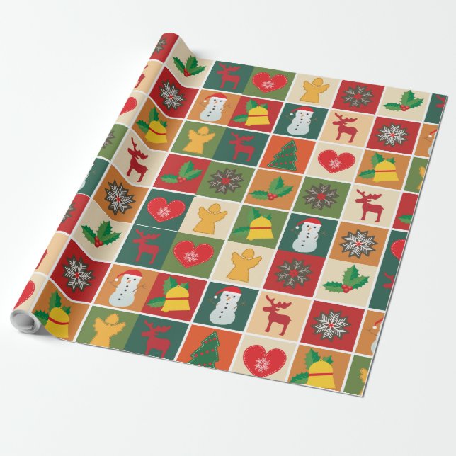 Weihnachtsdekoration Geschenkpapier (Ungerollt)