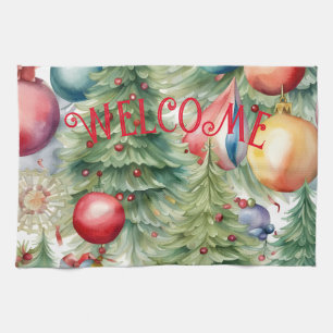 Weihnachtsdekoration Geschirrtuch