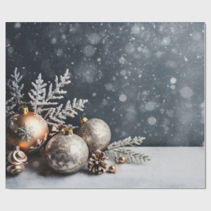 Weihnachtsdekoration Grau Urlaub Geschenkpapier