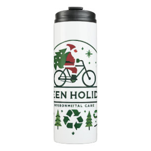 Weihnachtsdekoration im Öko Grüne Ferienart Thermosbecher