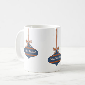 Weihnachtsdekoration im Vintage-Look mit editierba Kaffeetasse