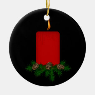 Weihnachtsdekoration in Gedenktafel Keramikornament