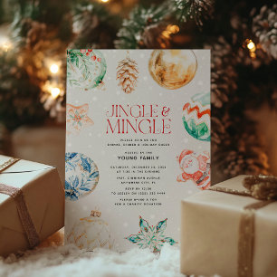 Weihnachtsdekoration Jingle & Mingle Feier Einladung