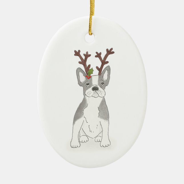 Weihnachtsdekoration Keramik Ornament (Vorne)
