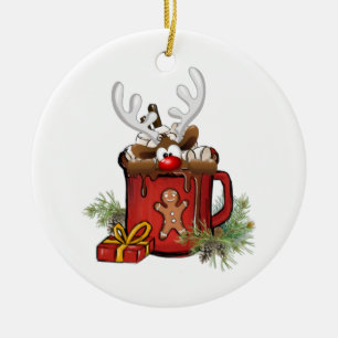 Weihnachtsdekoration Keramik Ornament