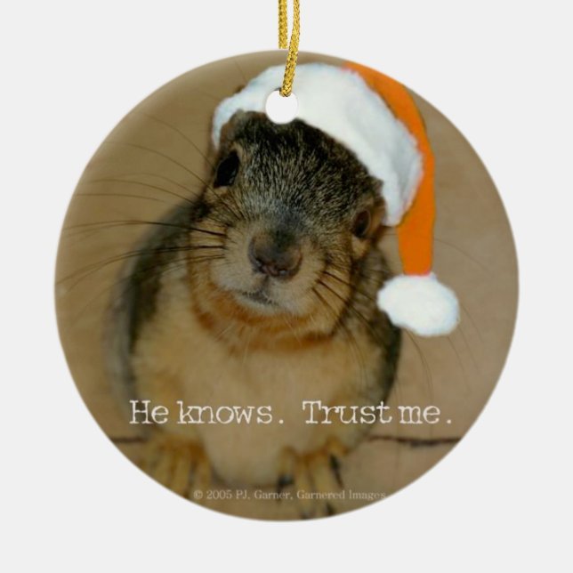 Weihnachtsdekoration Keramik Ornament (Vorne)