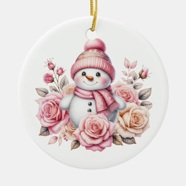 Weihnachtsdekoration Keramik Ornament (Vorne)