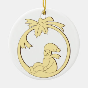 Weihnachtsdekoration Keramik Ornament