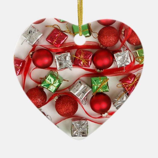 Weihnachtsdekoration Keramikornament (Vorne)