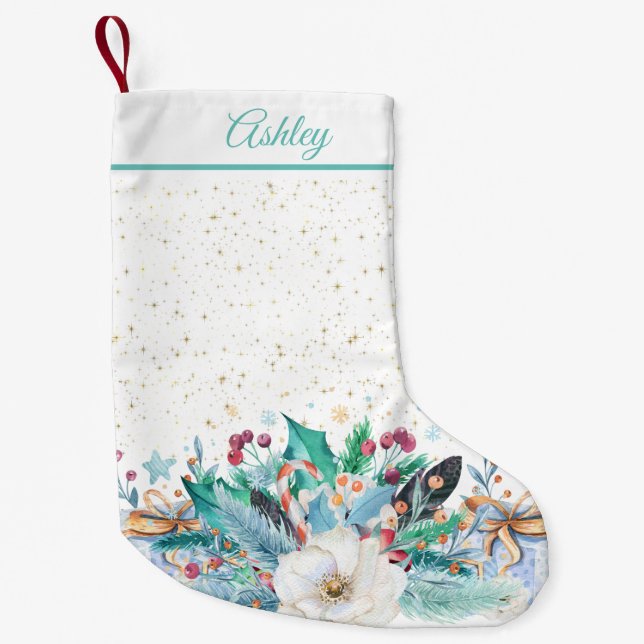 Weihnachtsdekoration Kleiner Weihnachtsstrumpf (Vorderseite)