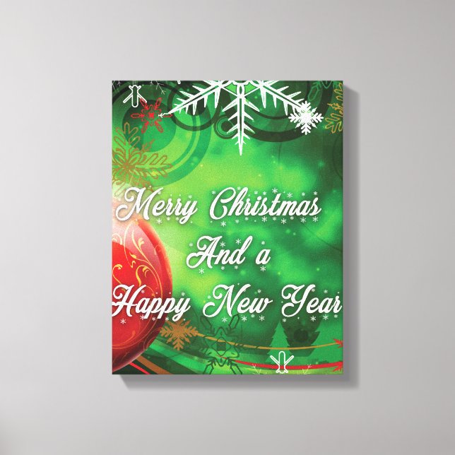 Weihnachtsdekoration Leinwanddruck (Vorderseite)