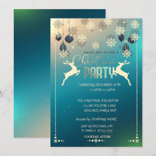 Weihnachtsdekoration, Liebes Firmenweihnachtsfeier Einladung