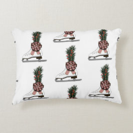 Weihnachtsdekoration mit Tartan Bow im Skate Dekokissen