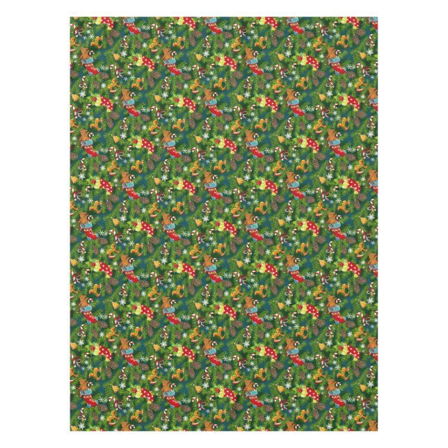 Weihnachtsdekoration Muster Tischdecke (Vorderseite)