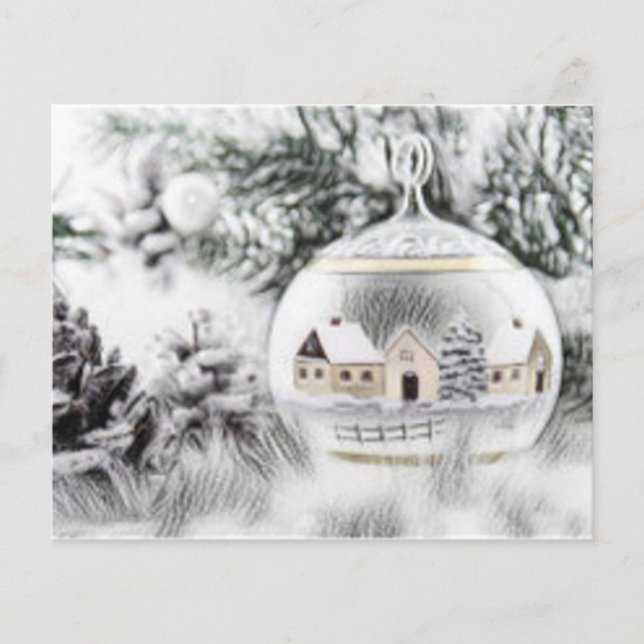 Weihnachtsdekoration Ornamente Wasserfarben (Vorderseite)