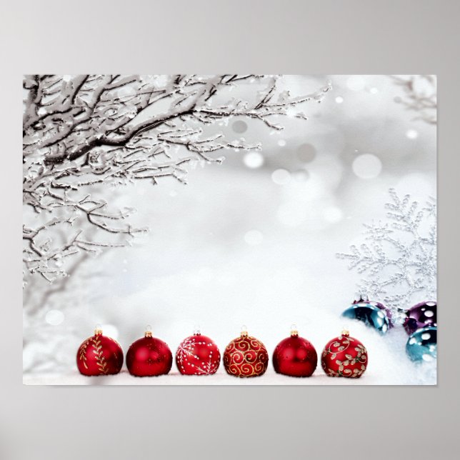 Weihnachtsdekoration Poster (Vorne)