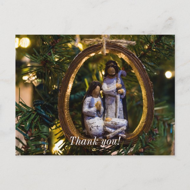 Weihnachtsdekoration Postkarte (Vorderseite)