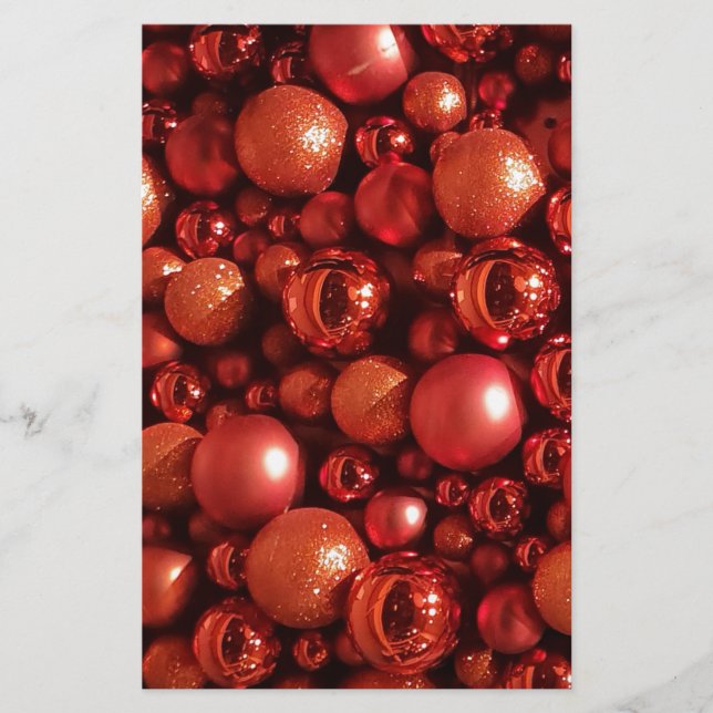 Weihnachtsdekoration Red Baubles (Vorderseite)