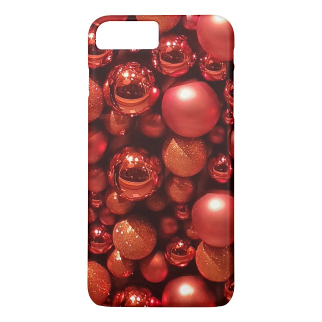 Weihnachtsdekoration Red Baubles Case-Mate iPhone Hülle (Rückseite)