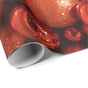 Weihnachtsdekoration Red Baubles Geschenkpapier