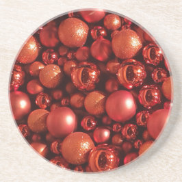 Weihnachtsdekoration Red Baubles Getränkeuntersetzer