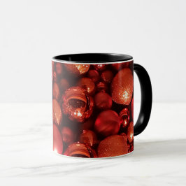 Weihnachtsdekoration Red Baubles Tasse
