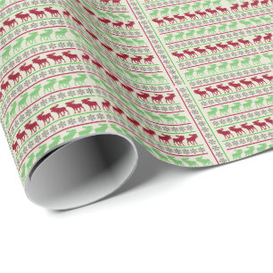 WEIHNACHTSDEKORATION RENTIERE GESCHENKPAPIER