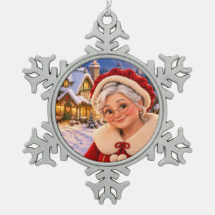 Weihnachtsdekoration Schneeflocke Weihnachtsmann-M Schneeflocken Zinn-Ornament