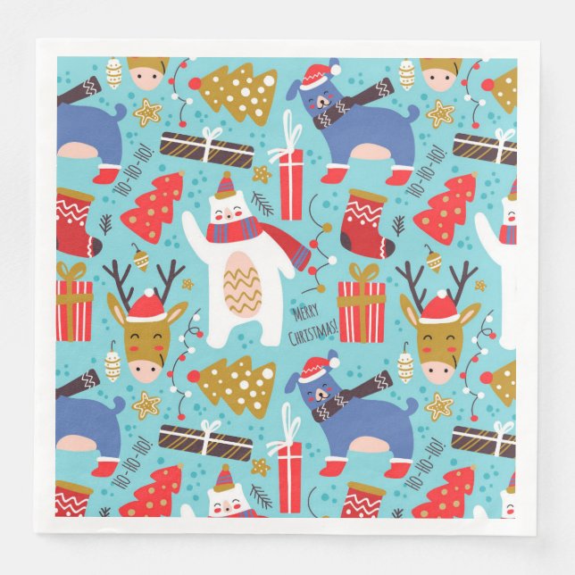 Weihnachtsdekoration Serviette (Vorderseite)