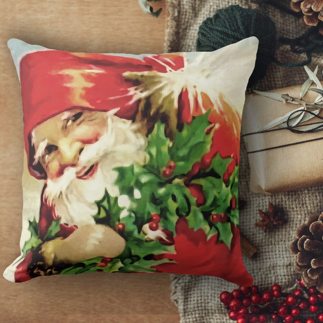 Weihnachtsdekoration Weihnachtsmann Weihnachten Kissen (Christmas pillows vintage Christmas decor Santa Claus throw pillow for living room)